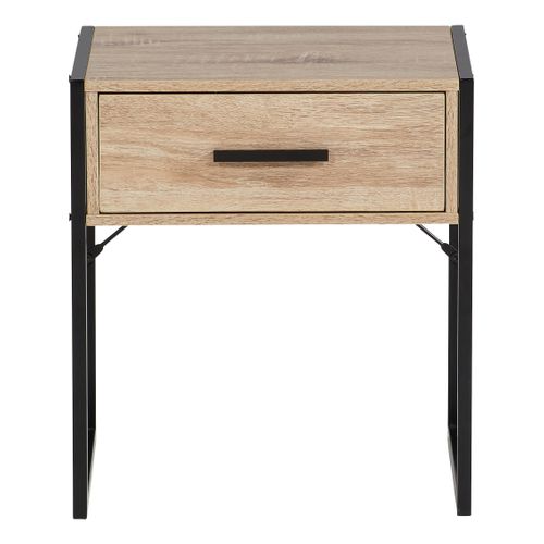 Chevet 1 tiroir CARDIFF Imitation chêne