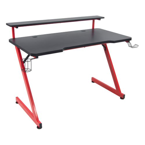 Bureau gamer CODE Noir et rouge