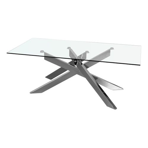 Table basse PIVO rectangulaire vue de profil