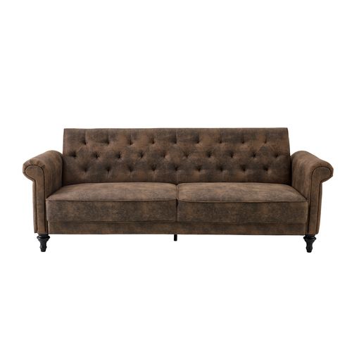 Canapé convertible 3 places COLETTA tissu vintage