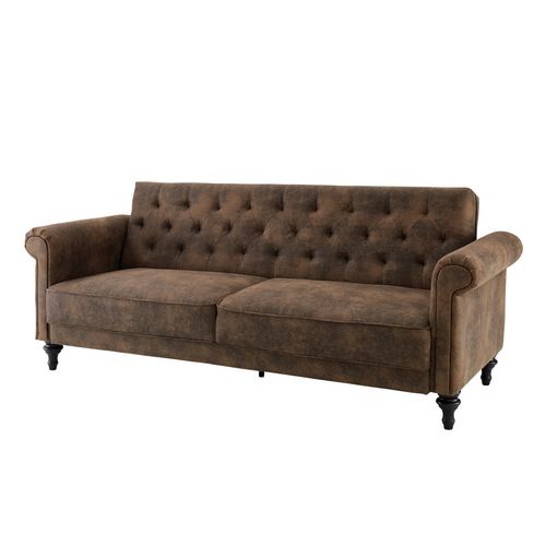 Canapé convertible 3 places COLETTA tissu vintage