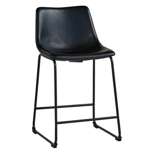 Tabouret de bar H.61 ROMANE noir