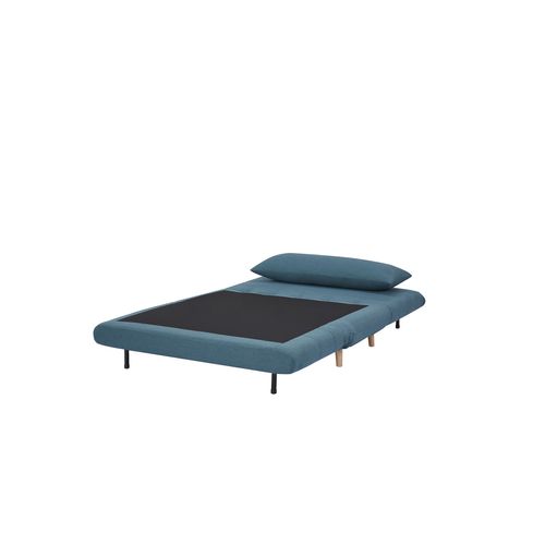 Canapé 2 places convertible IGLOO Tissu bleu canard