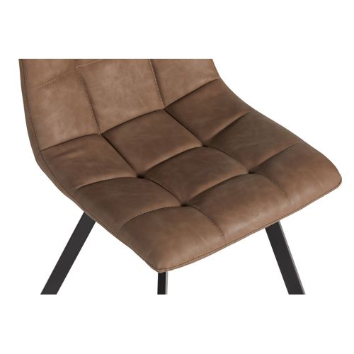 chaise SAVINA polyuréthane taupe vue détaillée