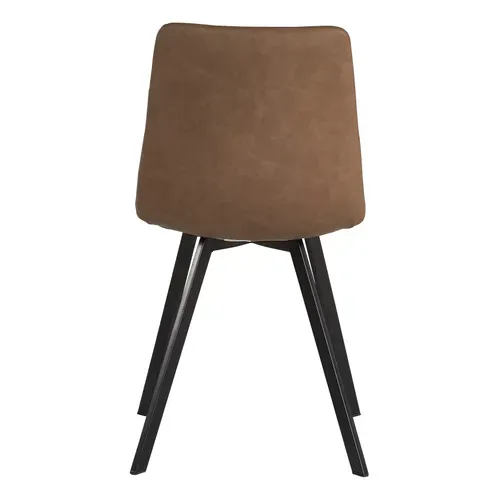 chaise SAVINA polyuréthane taupe vue de derrière