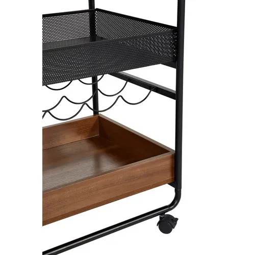 Desserte à roulettes JACK noir