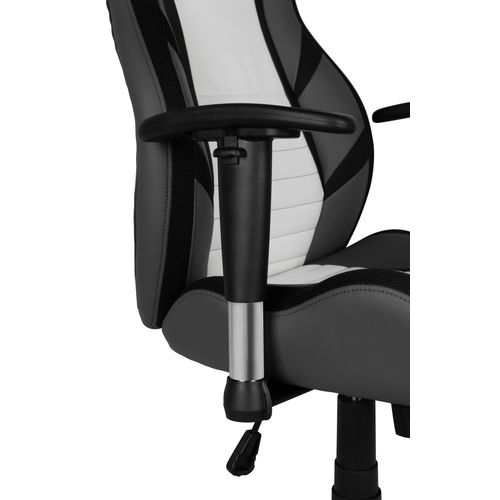 Fauteuil gamer BXGAMING Cobra blanc et gris