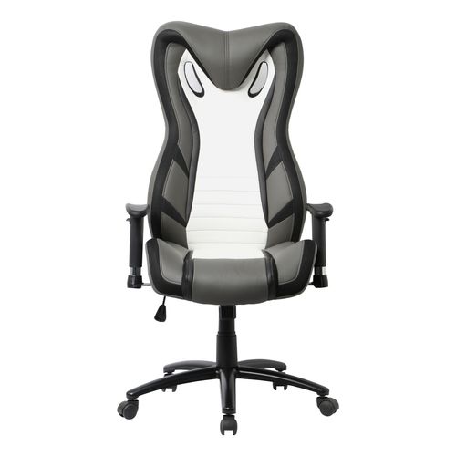 Fauteuil gamer BXGAMING Cobra blanc et gris