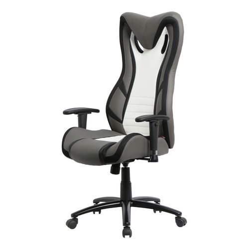 Fauteuil gamer BXGAMING Cobra blanc et gris