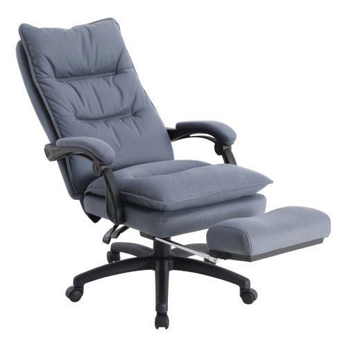 Fauteuil bureau repose pieds FANCY Gris vue accessoires