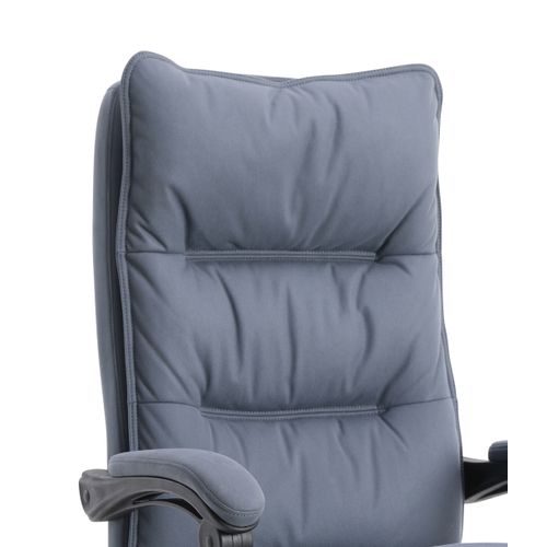 Fauteuil bureau repose pieds FANCY Gris