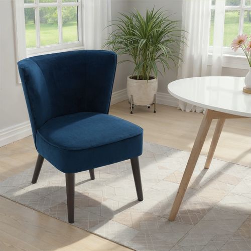 Fauteuil HARRY II tissu bleu marine