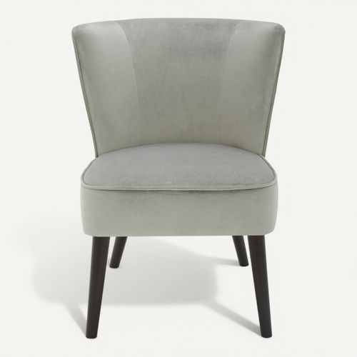 Fauteuil HARRY II tissu gris clair vue de face