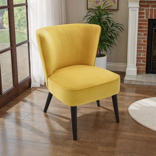 Fauteuil HARRY II tissu jaune
