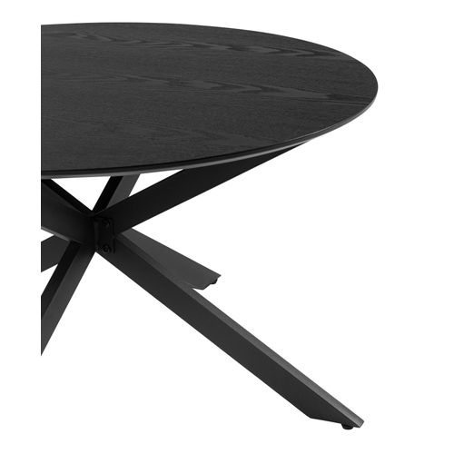 Table basse ronde AVA noire vue accessoires