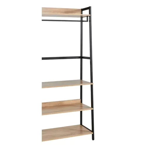 Kit dressing 2 étagères L.84 BONO imitation chêne et noir