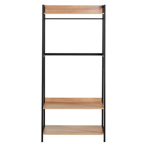 Kit dressing 2 étagères L.84 BONO imitation chêne et noir