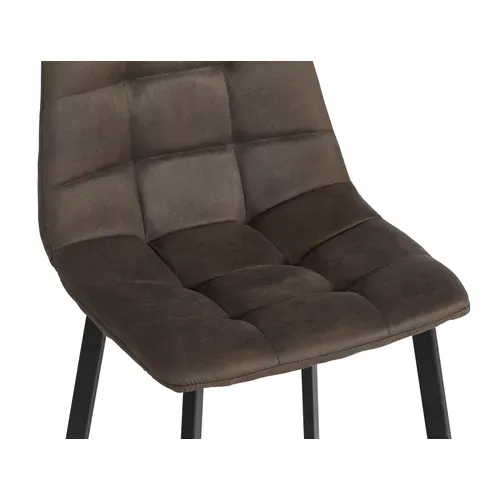 Tabouret de bar H.63 SAVINA marron foncé