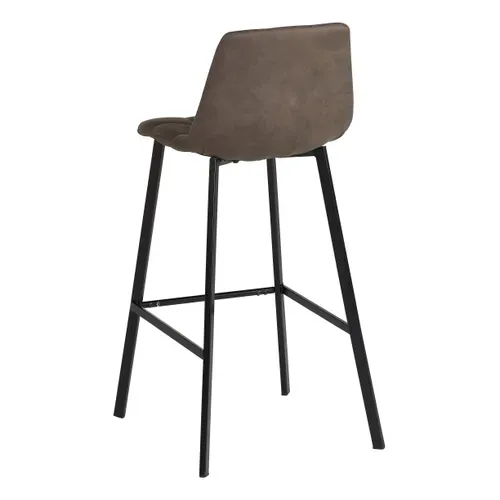 Tabouret de bar H.63 SAVINA marron foncé