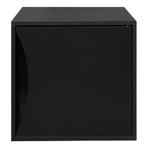 Cube 1 porte NEXT 3 noir vue de face