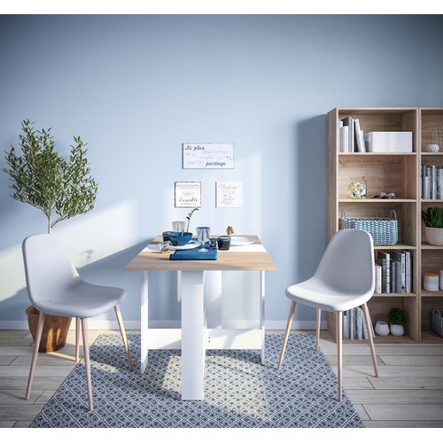 Bibliothèque POYANG 3 imitation chêne