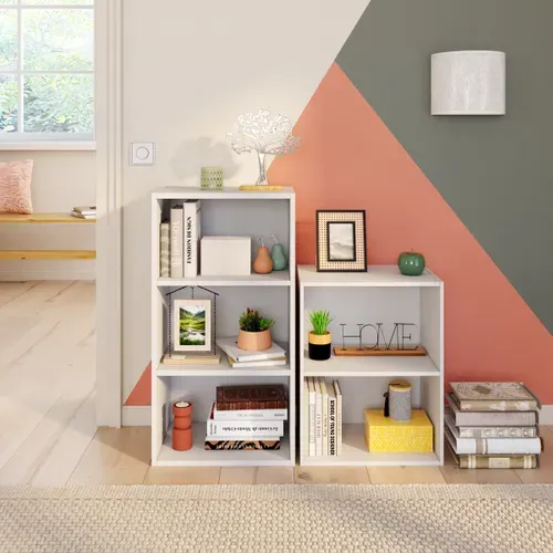 Etagère 2 cases POYANG 3 Blanc vue d'ambiance 1