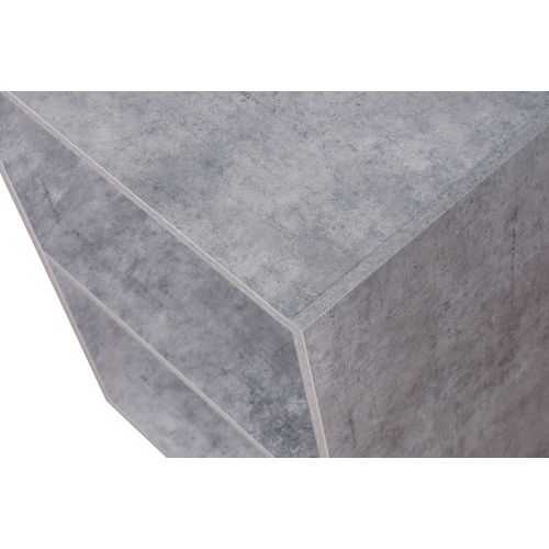 Etagère 2 cases POYANG 3 imitation béton vue détaillée