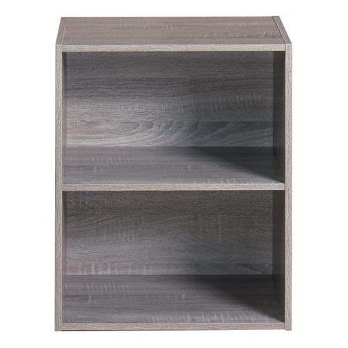 Etagère 2 cases POYANG 3 imitation chêne foncé