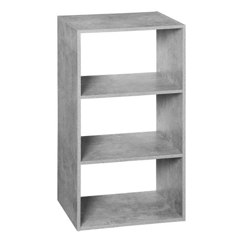 Etagère 3 cases POYANG 3 imitation béton