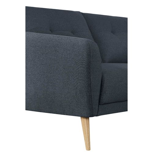 Canapé 3 places ZOE II tissu bleu foncé