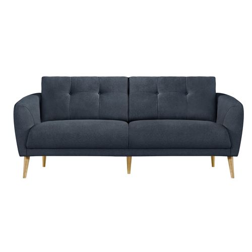 Canapé 3 places ZOE II tissu bleu foncé