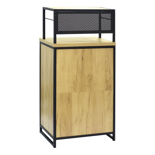 Buffet mi-hauteur BOSTON noir chêne