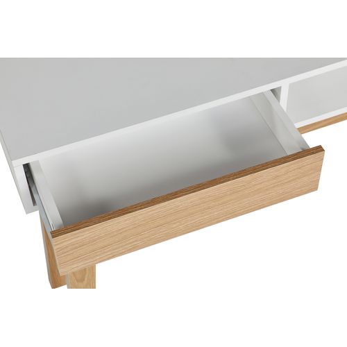 Console 1 tiroir / 1 niche CLEO imitation chêne sonoma/blanche