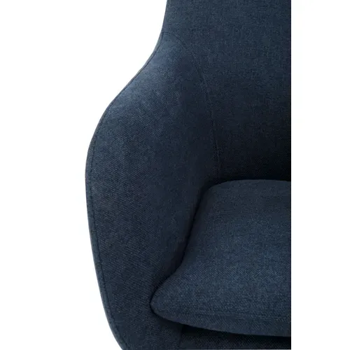 Fauteuil à bascule MOON II tissu bleu vue détaillée