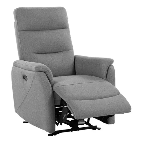 Fauteuil relax TRACY tissu gris