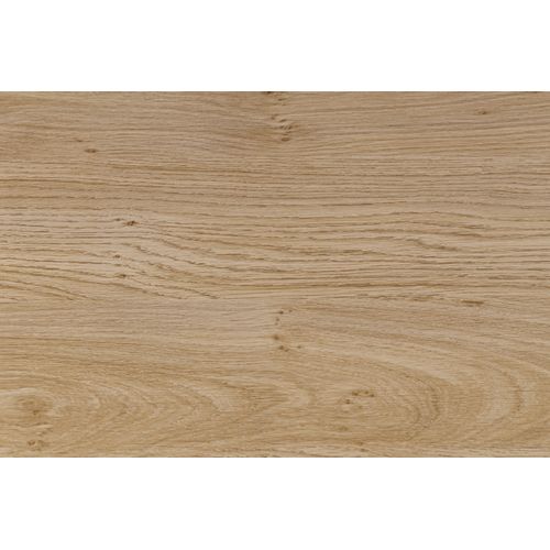 Table basse ovale double plateau COLUMBUS imitation chêne