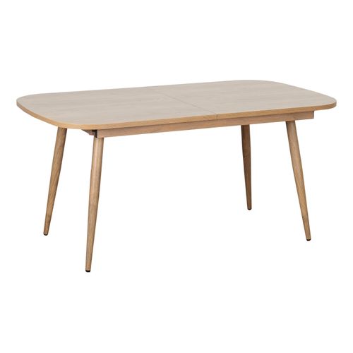 Table à manger extensible 160-200 x 90 cm COLUMBUS imitation chêne