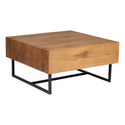 Table basse carrée WOODS Placage chêne