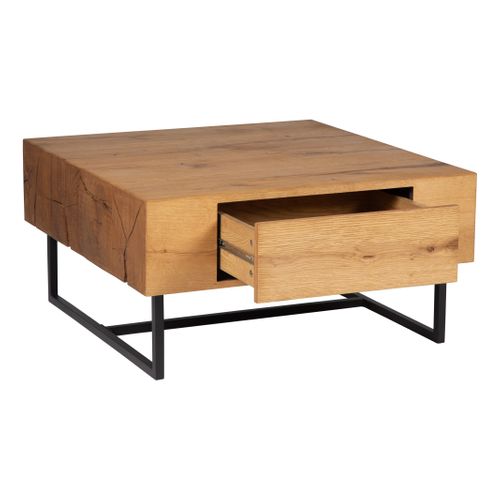 Table basse carrée WOODS Placage chêne