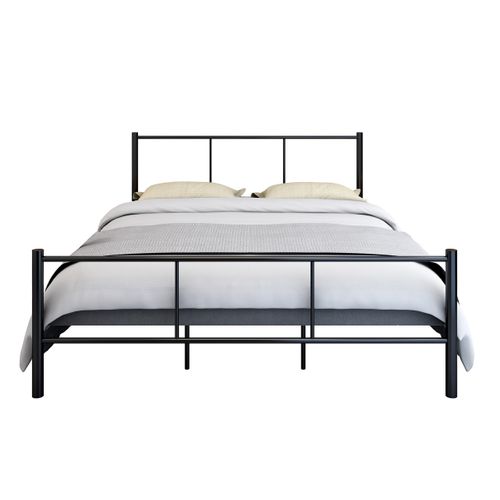 Lit 140x190 cm URBAN métal noir