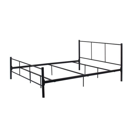 Lit 140x190 cm URBAN métal noir