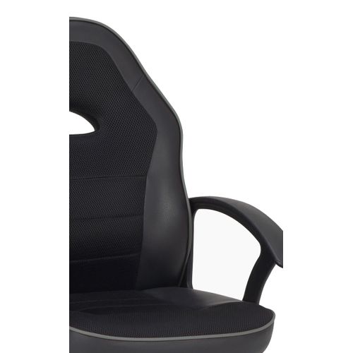 Fauteuil de bureau gamer CHEAT noir et gris