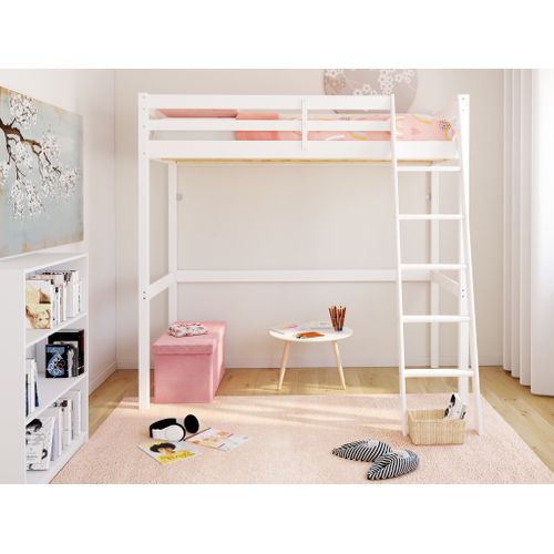 Mezzanine 90x190 cm BLOOM Blanc