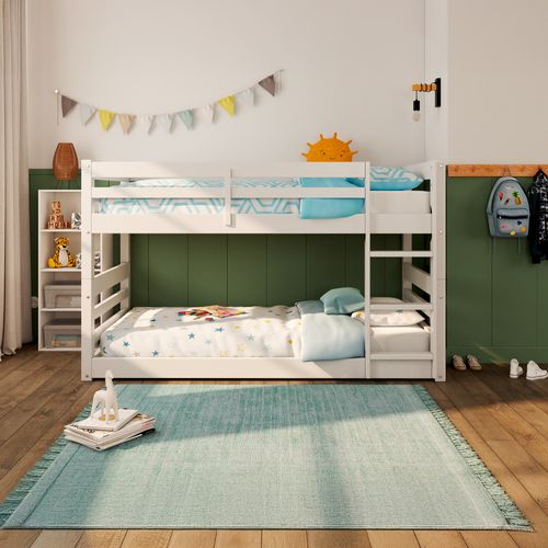 Lits superposés 2x90x190 cm BLOOM Blanc