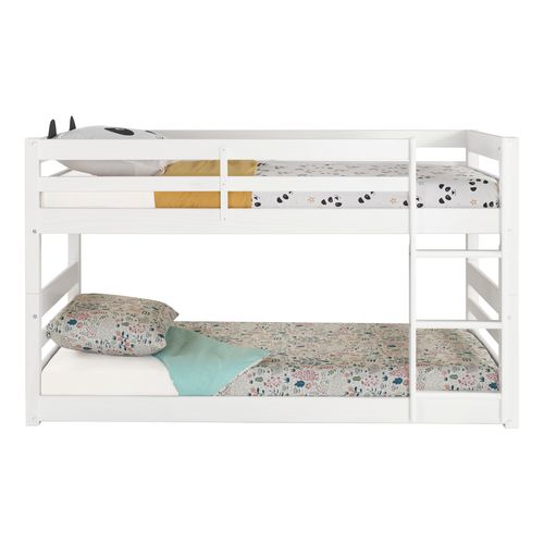 Lits superposés 2x90x190 cm BLOOM Blanc