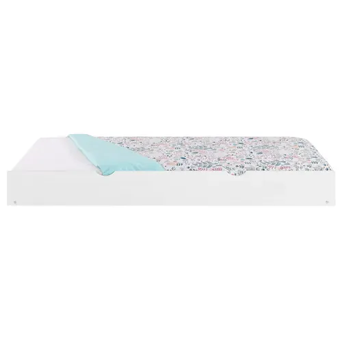 Tiroir lit 90x190 cm BLOOM Blanc vue de face