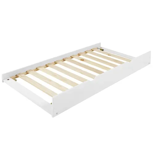 Tiroir lit 90x190 cm BLOOM Blanc vue de profil