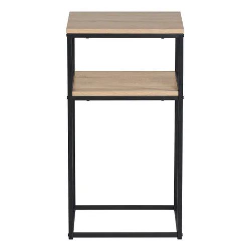 Bout de canapé  imitation chêne VINCENTE vue de face