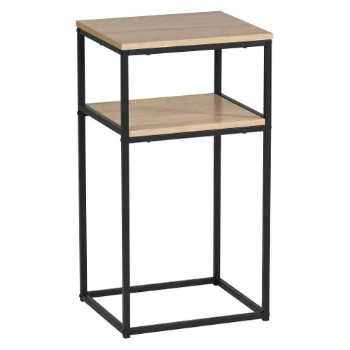 Bout de canapé  imitation chêne VINCENTE vue 3/4