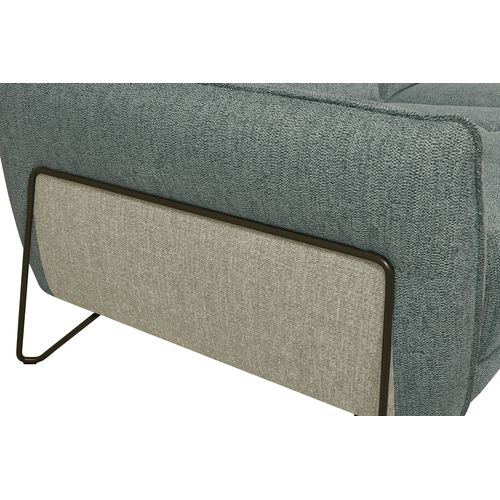 Canapé 3 places 2 relax électrique CALVINE tissu vert